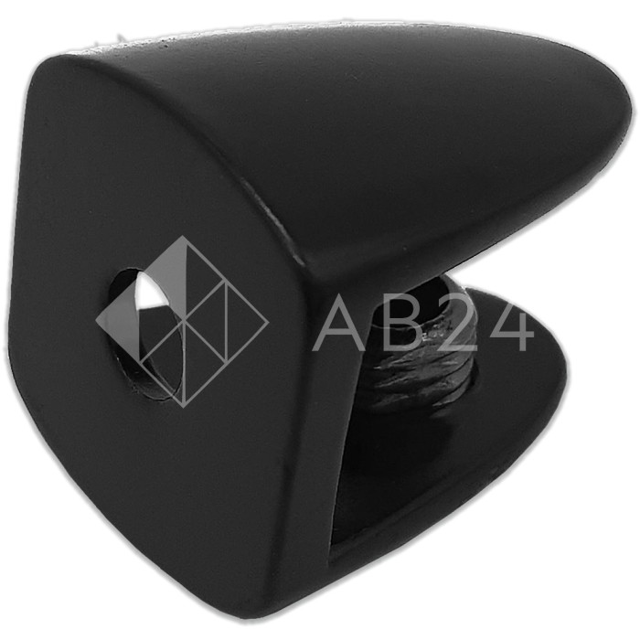 Полкодержатель FDA-30 для стекла и зеркала 8-10 мм, цинк/черный