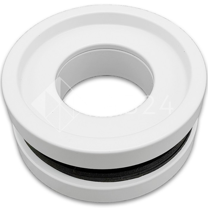 Ручка купе FDR-12, нержавейка/белый