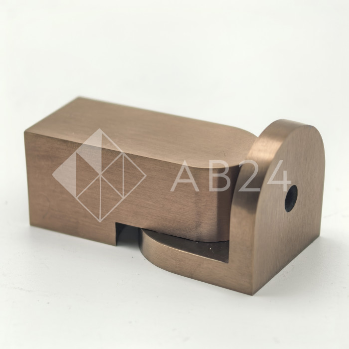 Крепление трубы FDC-51-DEF с дефектом 15х15 к стене 0°-180°, нержавейка/медь