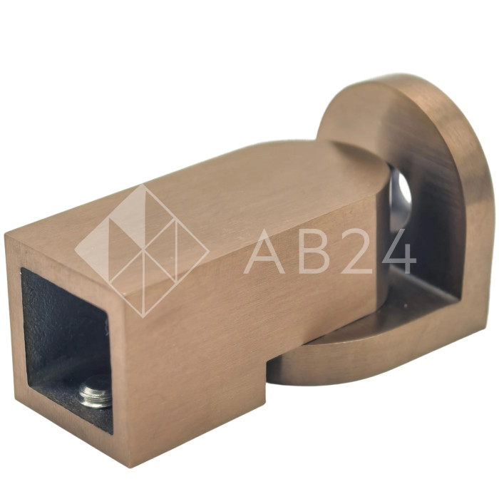 Крепление трубы FDC-51-DEF с дефектом 15х15 к стене 0°-180°, нержавейка/медь