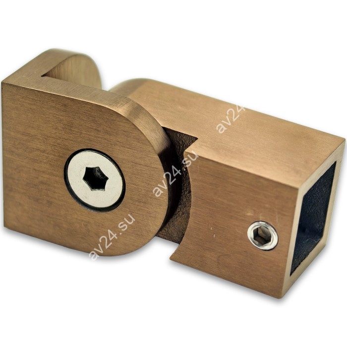 Крепление трубы FDC-51-DEF с дефектом 15х15 к стене 0°-180°, нержавейка/медь