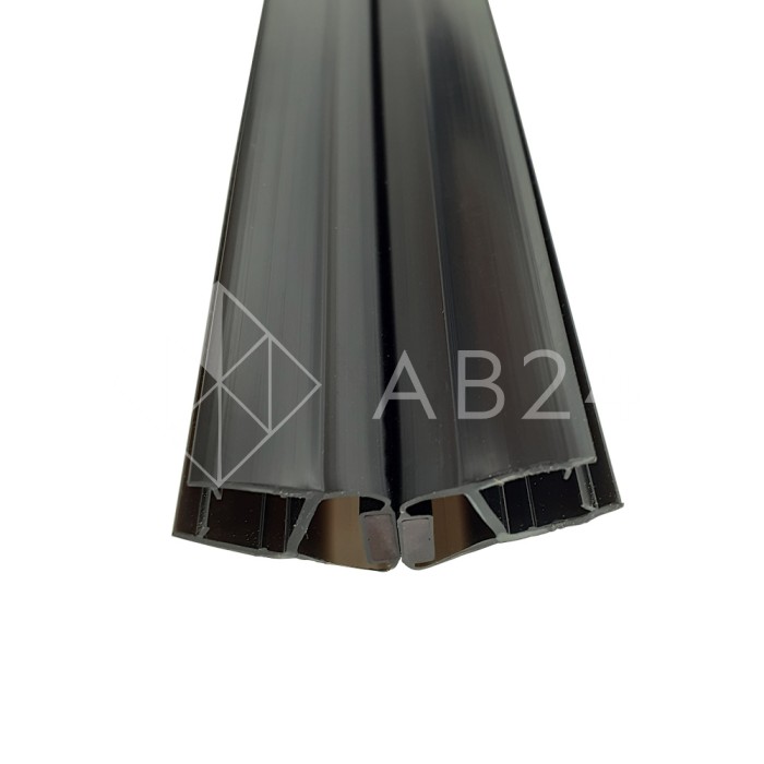 Уплотнитель магнитный ПРЕМИУМ 135°, 180° черный 3 м под стекло 10 мм FDPP-521.10 PVC/BL