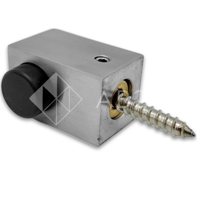 Дверной стопор FDA-08R правый к стене/полу, нержавейка/матовый