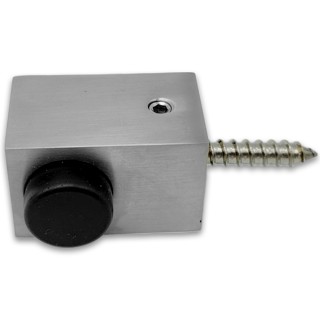 Дверной стопор FDA-08R правый к стене/полу, нержавейка/матовый