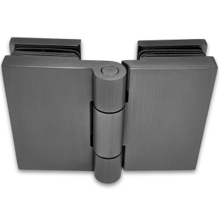 Петля Майя FDP-173 стекло-стекло 135°, латунь/оружейная сталь