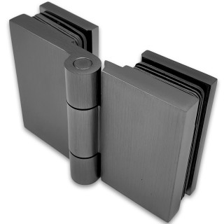 Петля Майя FDP-173 стекло-стекло 135°, латунь/оружейная сталь