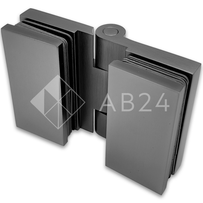 Петля Майя FDP-173 стекло-стекло 135°, латунь/оружейная сталь