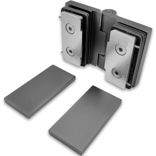 Петля Майя FDP-173 стекло-стекло 135°, латунь/оружейная сталь