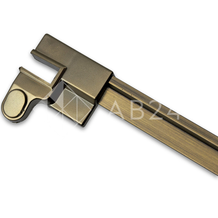 Коннектор FDPA-433L порог-стекло левый, ПВХ/бронза