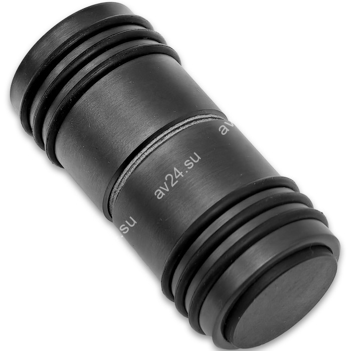 Ручка кноб Йота FDR-141 с одним резиновым торцом, алюминий/оружейная сталь