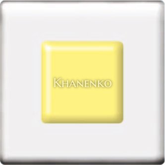 Фьюзинг квадрат DFTE 006 прозрачного светло-желтого, 4 см