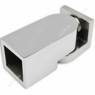 Крепление FDC-51 трубы 15х15 к стене 0°-180°, нержавейка/полированный