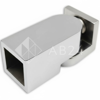 Крепление FDC-51 трубы 15х15 к стене 0°-180°, нержавейка/полированный