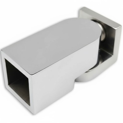 Крепление FDC-51 трубы 15х15 к стене 0°-180°, нержавейка/полированный