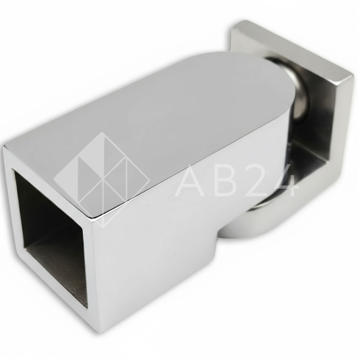 Крепление FDC-51 трубы 15х15 к стене 0°-180°, нержавейка/полированный