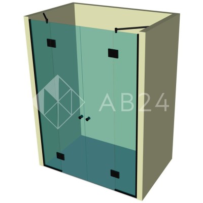 Душевые двери с доборами DK-109P в опорный профиль