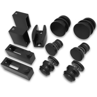 Раздвижная система Альфа α FDS-6 без ручки, нержавейка/черный