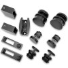 Раздвижная система Альфа α FDS-6 без ручки, нержавейка/черный