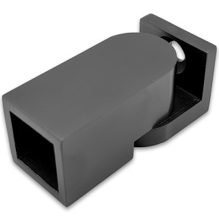 Крепление FDC-51 трубы 15х15 к стене 0°-180°, нержавейка/оружейная сталь