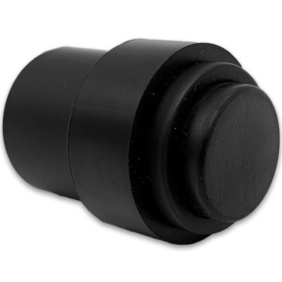 Дверной стопор FDA-09 к стене/полу, нержавейка/черный