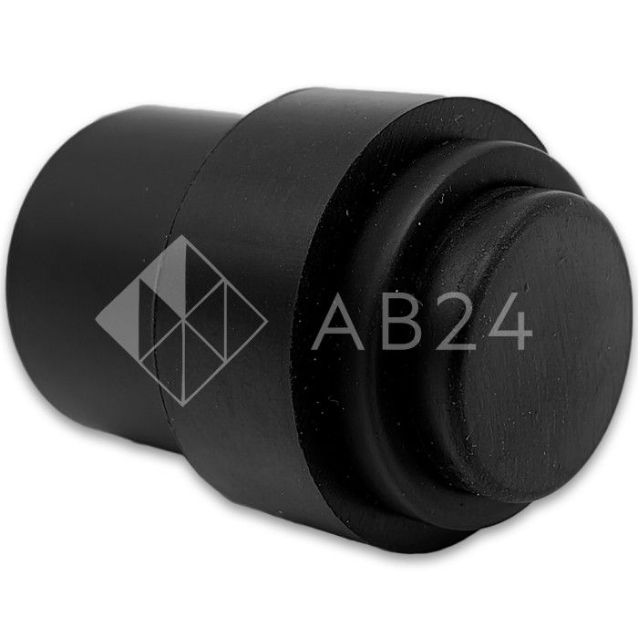 Дверной стопор FDA-09 к стене/полу, нержавейка/черный