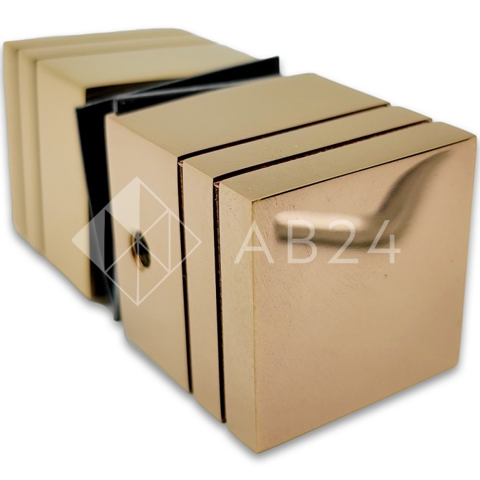 Ручка кноб FDR-54, нержавейка/розовое золото