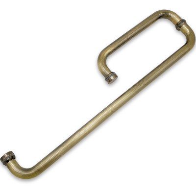 Ручка полотенцесушитель FDR-75.1, 19х220х450х1.0 мм, нержавейка/бронза