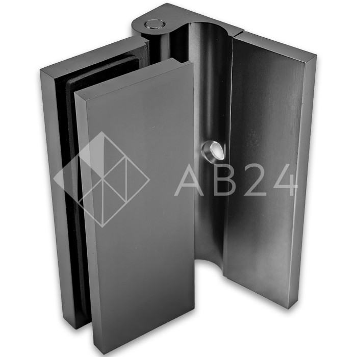 Петля Гера FDP-120 стена-стекло, открывание 90° наружу, латунь/оружейная сталь