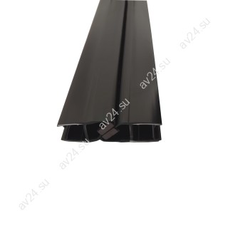 Уплотнитель магнитный FDPP-522.10-DEF с дефектом 90°, 180° черный 3 м под стекло 10 мм