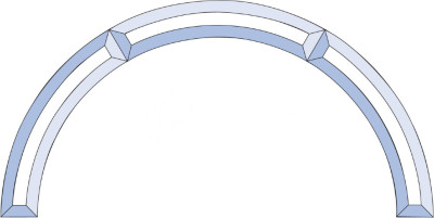 Бевелс AV331 дизайнерский 454 х 226 мм