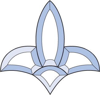 Бевелс AV73 фрамужный (4 элемента) 190 х 180 мм
