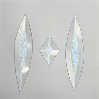 Бевелс AV305 дихроичный (3 элемента) 43 х 394 мм желтый мороз