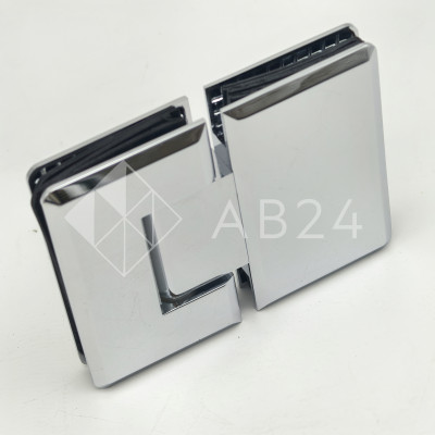 Петля Бета β FDP-22 стекло-стекло 180°, латунь/хром