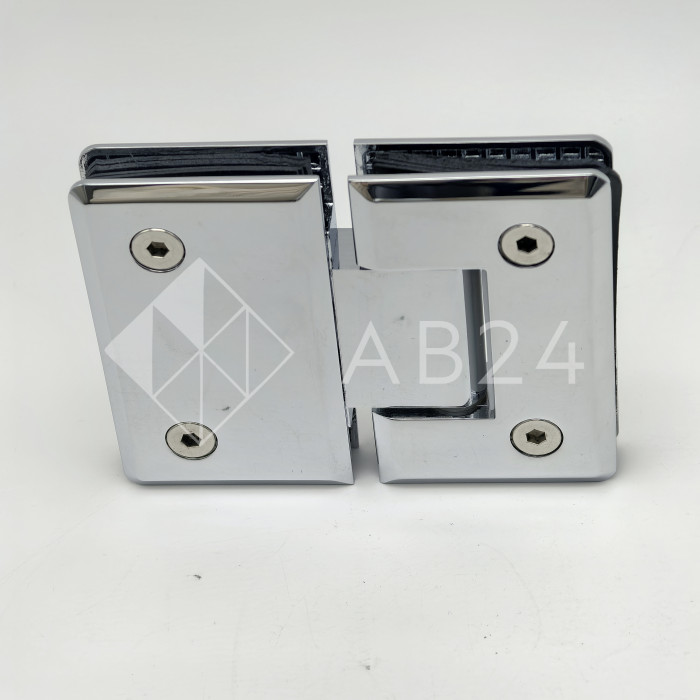 Петля Бета β FDP-22 стекло-стекло 180°, латунь/хром