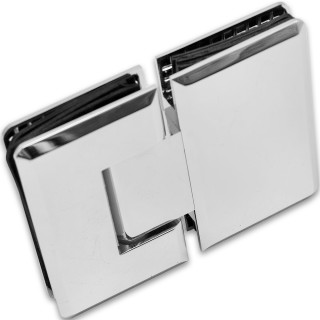 Петля Бета β FDP-22 стекло-стекло 180°, латунь/хром