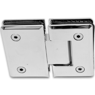 Петля Бета β FDP-22 стекло-стекло 180°, латунь/хром