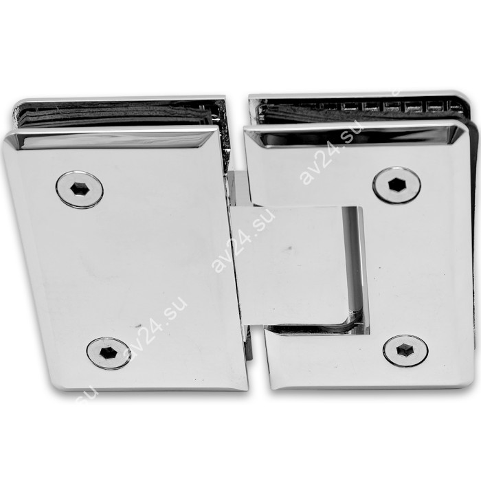 Петля Бета β FDP-22 стекло-стекло 180°, латунь/хром