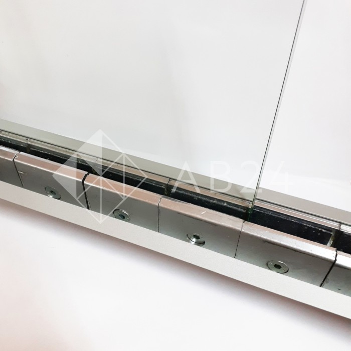 Профиль зажимной FKP-40 в сборе с крышкой, алюминий/анодированный