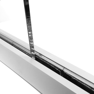 Профиль зажимной FKP-40 в сборе с крышкой, алюминий/анодированный