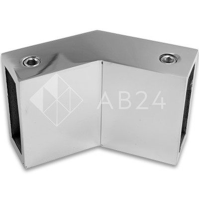 Соединитель FDC-36 трубы 30х10 вертикальный 135°, нержавейка/полированный