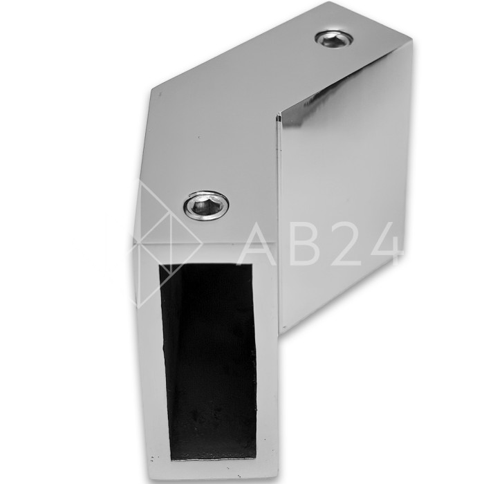 Соединитель FDC-36 трубы 30х10 вертикальный 135°, нержавейка/полированный