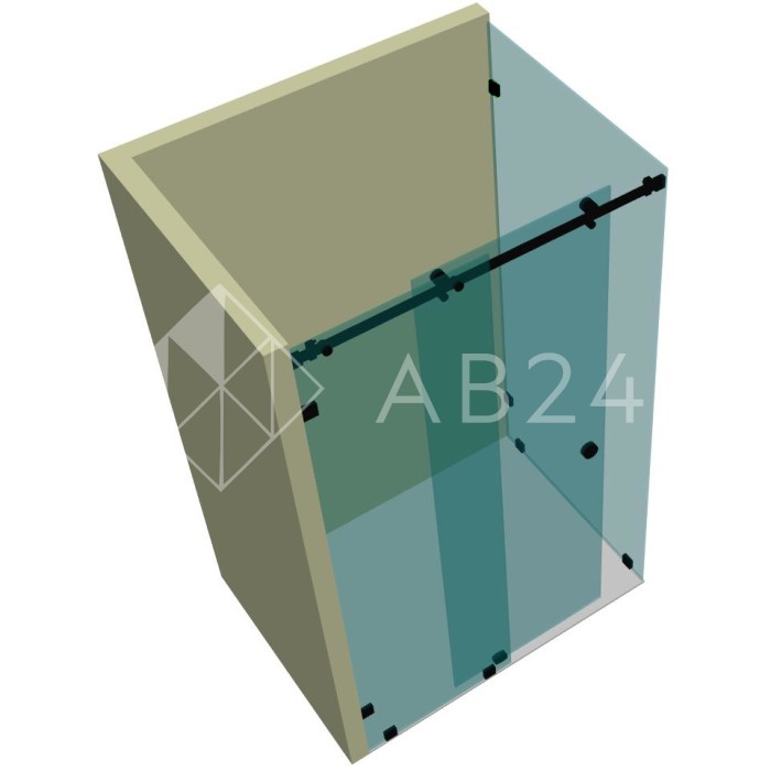 Душевая кабина угловая раздвижная DK-201K на коннекторах