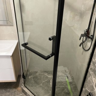 Ручка скоба FDR-72, 25x25x200x400х1.0 мм, нержавейка/черный