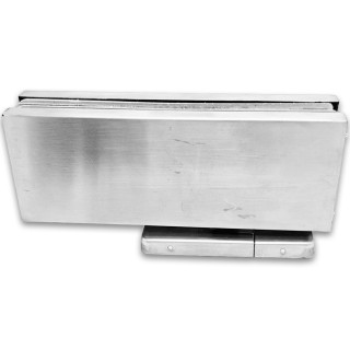 Петля с доводчиком FKD-04 нагрузка от 60 до 85 кг, нержавейка/матовый