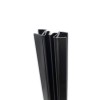 Уплотнитель гармошка черный 2.5 м под стекло 8 мм FDPP-118.8