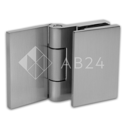 Петля Майя FDP-170 стена-стекло, открывание 90° наружу, латунь/матовый