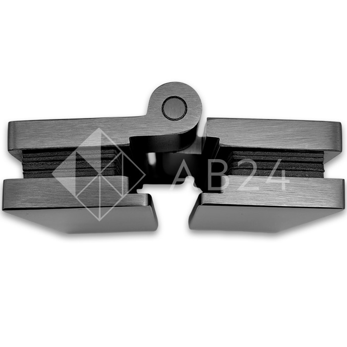 Петля Гера FDP-121 стекло-стекло 180°, латунь/оружейная сталь