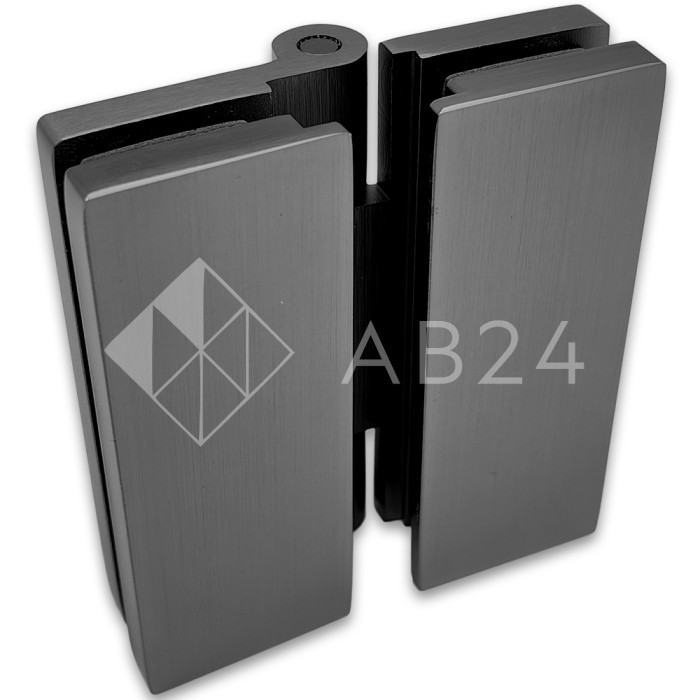 Петля Гера FDP-121 стекло-стекло 180°, латунь/оружейная сталь