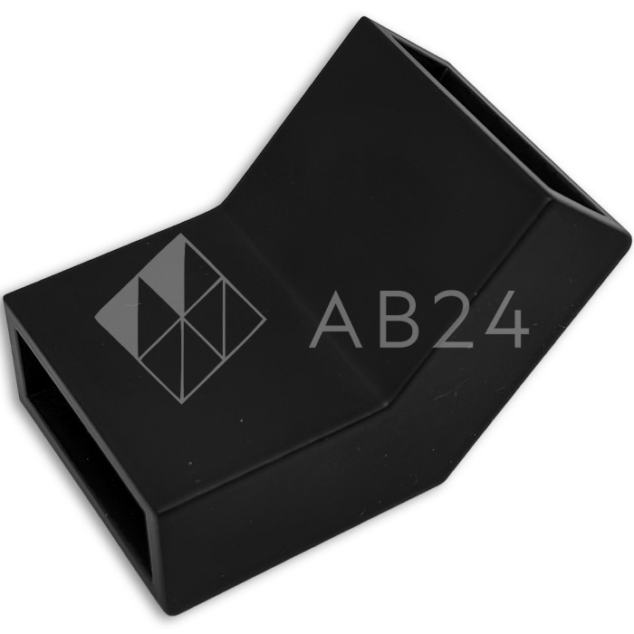 Соединитель FDC-36 трубы 30х10 вертикальный 135°, нержавейка/черный