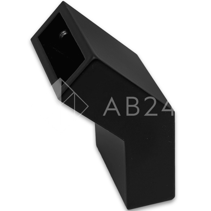 Соединитель FDC-36 трубы 30х10 вертикальный 135°, нержавейка/черный